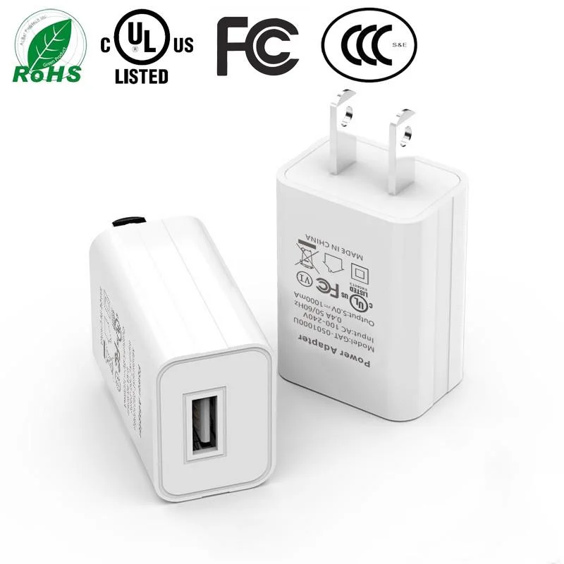 5V 1A UL Certificated Universal USB Travel wall charger for iPhone Samsung All cell phones