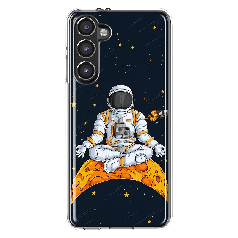 For Samsung Galaxy S23 Yoga Astronaut Slim Shockproof Hard Shell TPU Case Heavy Duty Protective Phone Cover