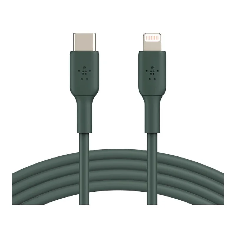 Belkin BOOSTCHARGE Lightning to USB-C Cable - 1m - Midnight Green