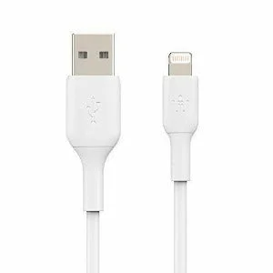 Belkin - Boost Up Charge USB A to Apple Lightning Cable 10ft - White